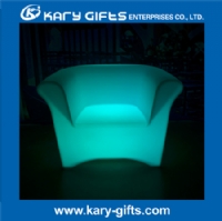 Eco-friendly back rest KTV room deaorate LED chair KC-10876