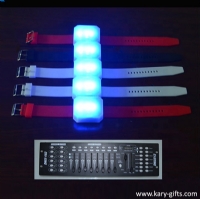 Concert Lighting Bracelets DMX512 Programmable LED Wristband