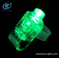  ABS Silicone Led Flashing Finger Ring Decoration Lighting Toy